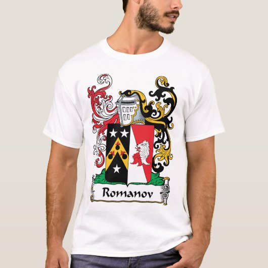 T-shirt Crête de famille de Romanov (Devant)