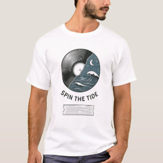 T-Shirt Crête de la Mer Lunaire Tourner la Marée