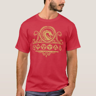 T-shirt Crête Dragon Or