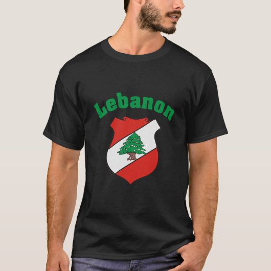 T-shirt Crête du Liban/chemise libanaise de drapeau (Devant)