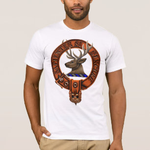 T-shirt Crête et Targe de famille de Davidson de clan