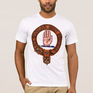 T-shirt Crête et Targe de famille de Lamont de clan