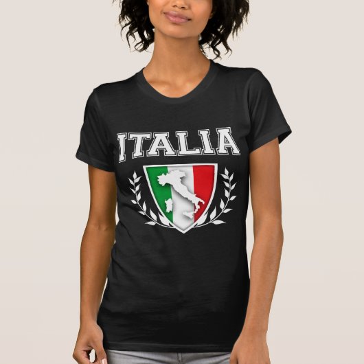 T-shirt Crête italienne de drapeau (Devant)