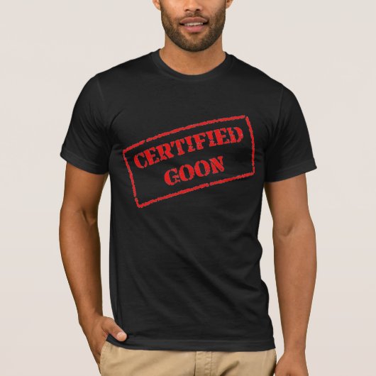 T-shirt Crétin certifié (Devant)