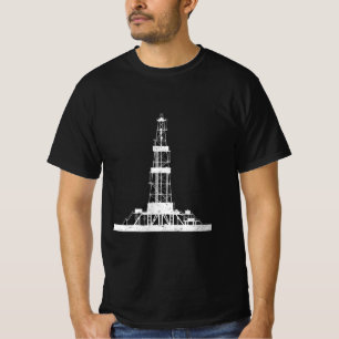 T-shirt Creuse de forage de champ d'huile