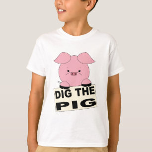 T-shirt Creusez la chemise d'enfants de porc