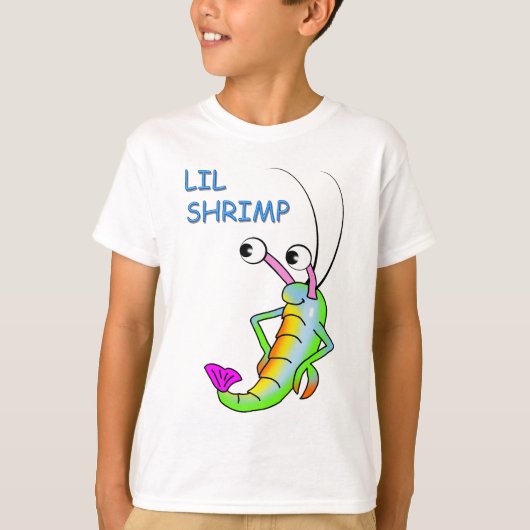 T-shirt crevette de lil (Devant)