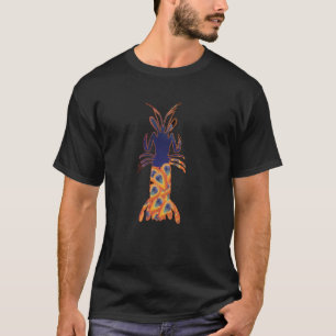 T-shirt Crevette mante paon arc-en-ciel Science sous l'eau