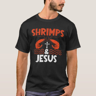 T-shirt Crevettes et Jésus Louveur de crevettes