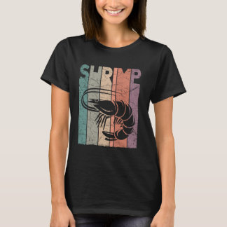 T-shirt crevettes Vintage crevettes Pêche Retro Seafood