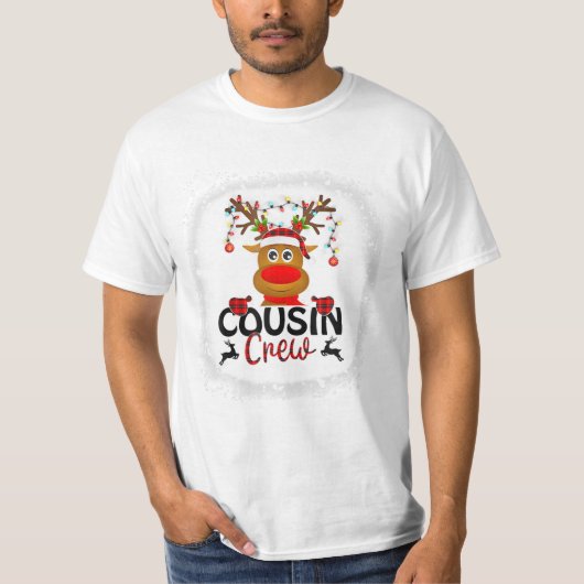 T-shirt Crew Christmas Reindeer Père Noël (Devant)