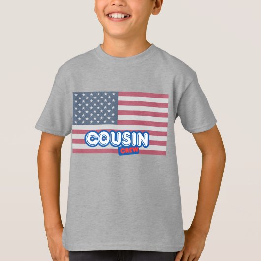 T-shirt Crew Cousin USA (Devant)