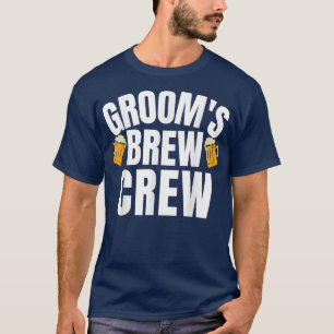 T-shirt Crew Crew Groom Squad Wedding Party Groomsman Groo