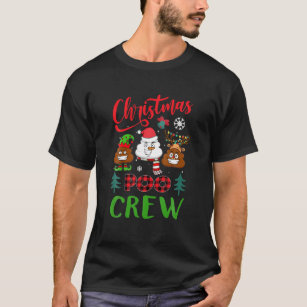 T-shirt Crew de Noël - Drôle Noël Poop Emoji