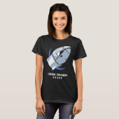 T-shirt Crew Dragon Spacecraft Rocket Ship (Devant entier)