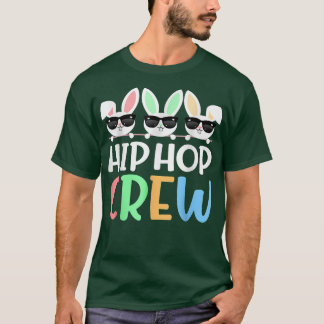 T-shirt Crew Hip hop disant Lunettes de soleil lapin de Pâ