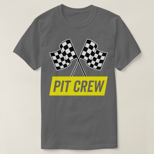 T-shirt Crew italique jaune pour costume de course (Design devant)