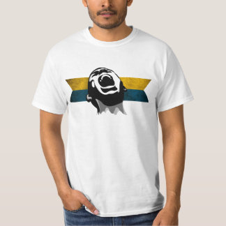 T-shirt Cri perçant Bleu-Jaune