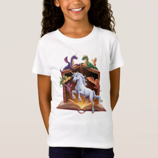T-Shirt criaturas de fantasya saliendo de libro