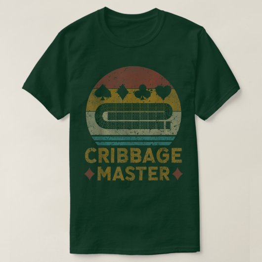 T-shirt Cribbage Master Cribbage Amateurs Vintage Cribbage (Design devant)