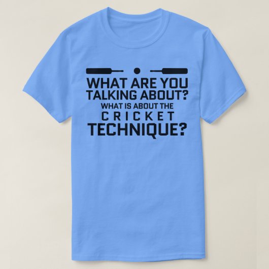 T-shirt cricket (Design devant)