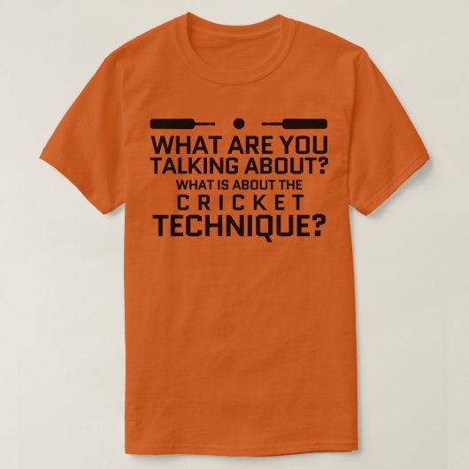 T-shirt cricket (Design devant)
