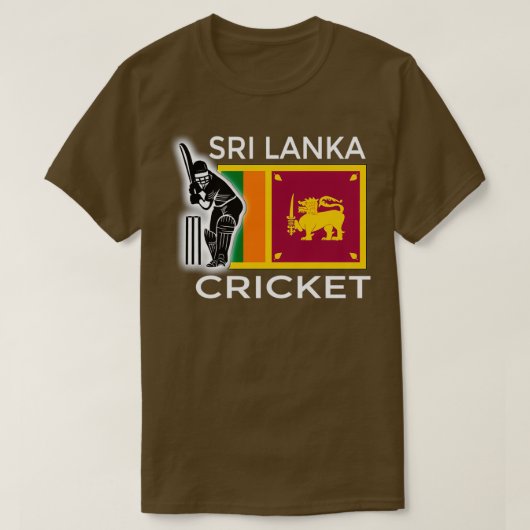 T-shirt Cricket 5 Sri Lanka (Design devant)