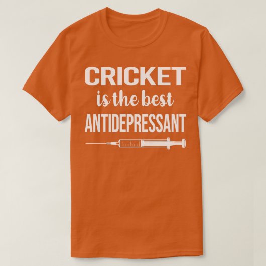 T-shirt Cricket antidépresseur (Design devant)