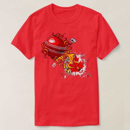 T-shirt Cricket Canada (Design devant)