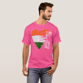 T-shirt Cricket en Inde (Devant entier)
