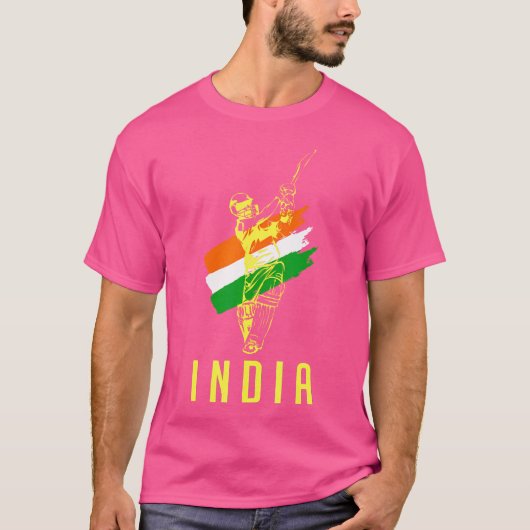 T-shirt Cricket Inde (Devant)