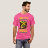 T-shirt Cricket, Joyeuse fête de l'Indépendance Jamaïque E (Devant entier)
