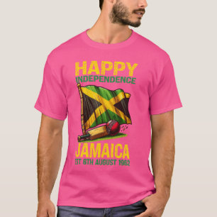T-shirt Cricket, Joyeuse fête de l'Indépendance Jamaïque E