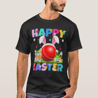 T-shirt Cricket Lover Happy Easter Bunny Cricket Easter Su