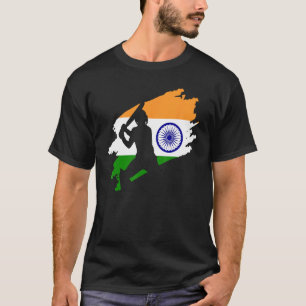 T-shirt Cricket Patriotique Inde Sports Jersey Cadeau