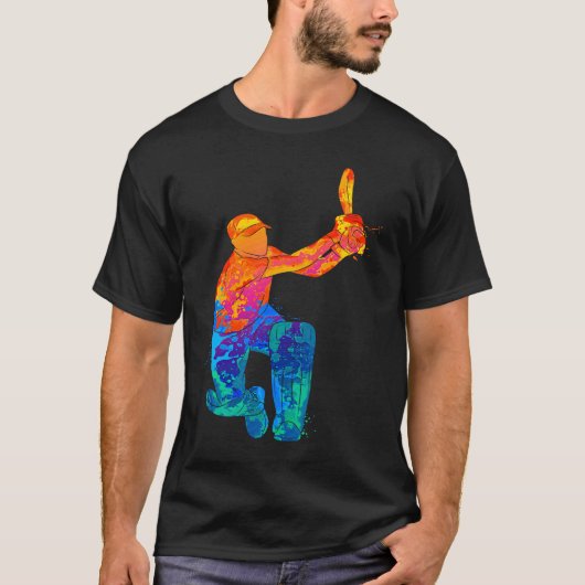 T-shirt Cricket Player Boys Sport Crickets  1 (Devant)