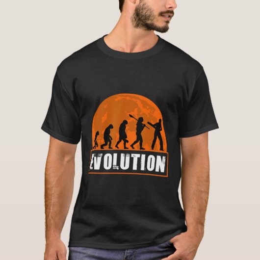 T-shirt Cricket Player Funny Cricket Human Evolution  (Devant)