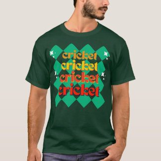 T-shirt Cricket rétro