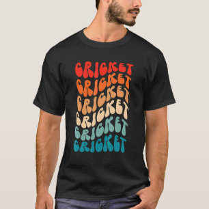 T-shirt Cricket super Pour Filles Femmes Rétro les années