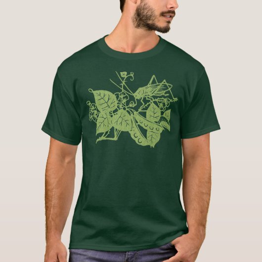 T-shirt Cricket sur le vert (Devant)