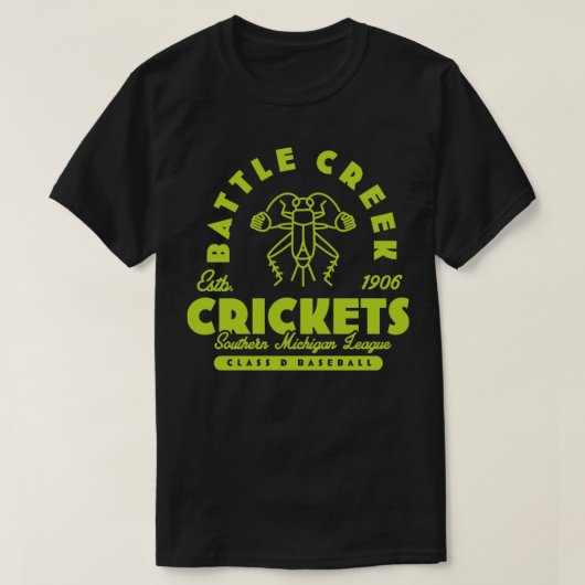 T-shirt Crickets de Battle Creek (Design devant)