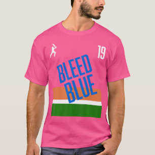 T-shirt Cricks Inde Bleed Blue Sports Jersey