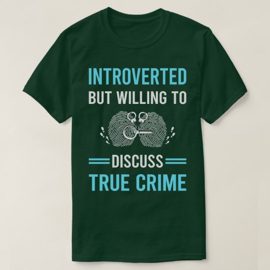 T-shirt Crimes réels introduits (Design devant)
