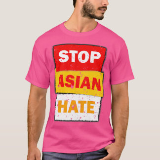 T-shirt Crimes soutien de la communauté asiatique Stop Asi
