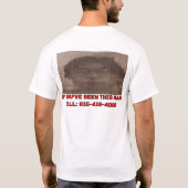 T-SHIRT CRIMINEL RECHERCHÉ (Dos)