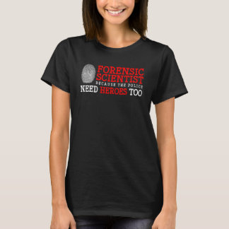 T-shirt Criminologie, médecine légale, coroner et médecine