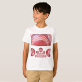 T-shirt Crimson Spin - Une Belle Balle Rouge De Cricket Ar (Devant entier)