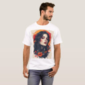 T-shirt Crimson Sunset Muse (Devant entier)