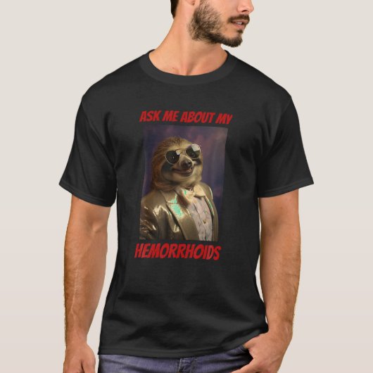 T-shirt Cringe Non Charné Hemorrhoïdes Drôle Em Inappropri (Devant)