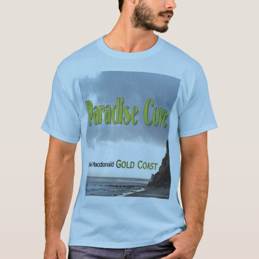 T-shirt Crique de paradis - Malibu CA (Devant)